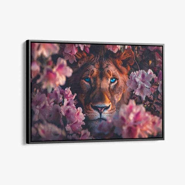 "Lion in Flowers II"