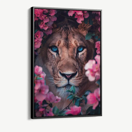 "Lioness in Flowers"