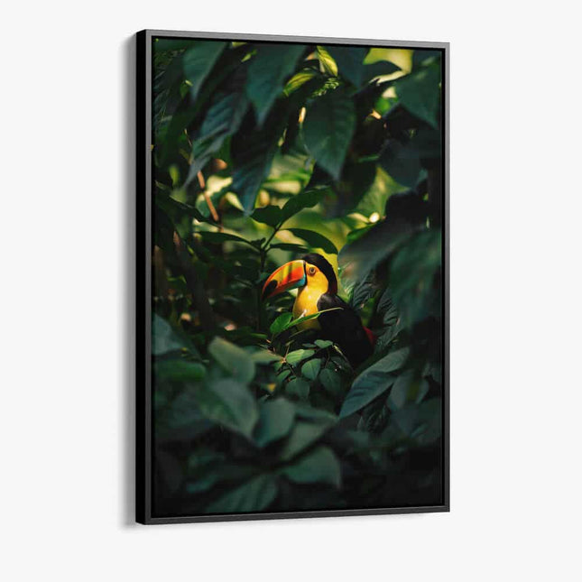 "Tucan between the Leaves"