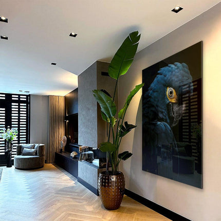 Blue Macaw – Glass