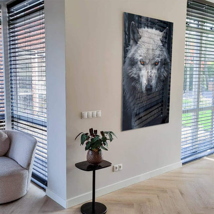 Snowy Wolf II – Glass