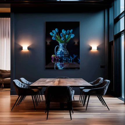 Delft Blue & Dutch Tulips II – Glass