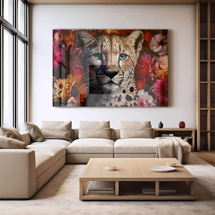 Flower Cheetah – Glass
