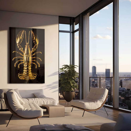 Golden Lobster – Glass