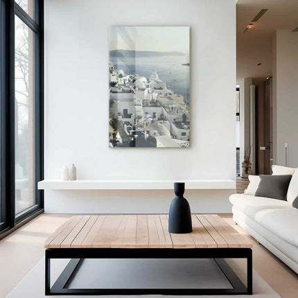 Santorini Sunset – Glass