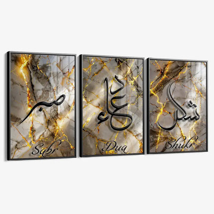 Bundle: "Sabr, Dua & Shukr" – Glass (3x)