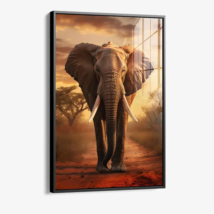 Elephant On The Road – Glass