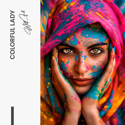 Colorful Lady – Glass