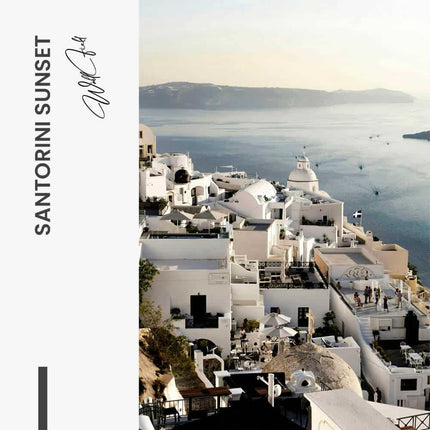 Santorini Sunset – Glass