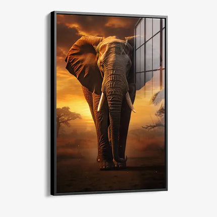 Elephant on the Road II – Glass