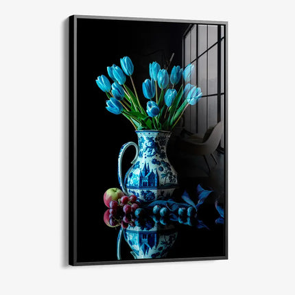 Delft Blue & Dutch Tulips II – Glass