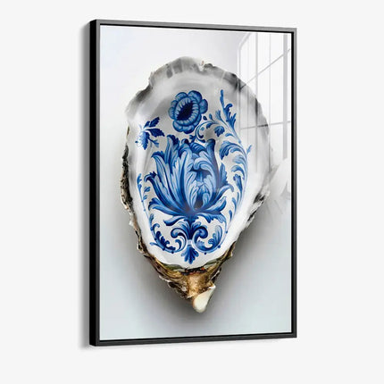 Delft Blue Oyster – Glass