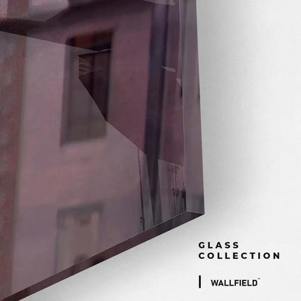 Sunset view of Gran Via in Madrid – Glass