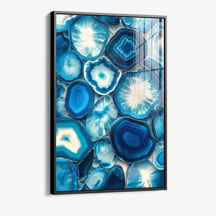 Blue Stones Poster – Glass