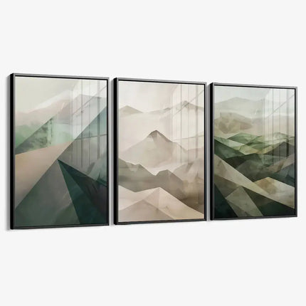 Bundle: "Misty Geometry" (3x) – Glass