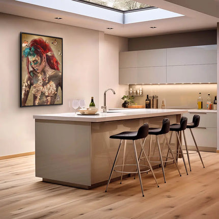 "Woman and Butterflies"