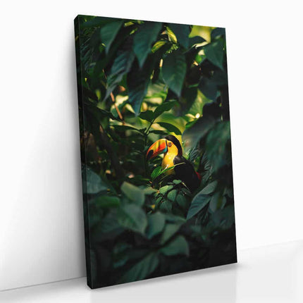 "Tucan between the Leaves"