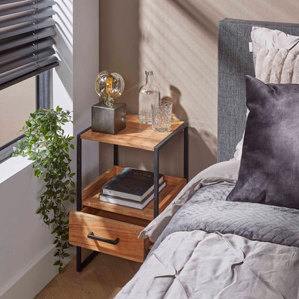 Nightstand 1L XS niche  Solid Natural Acacia