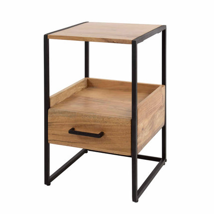 Nightstand 1L XS niche  Solid Natural Acacia