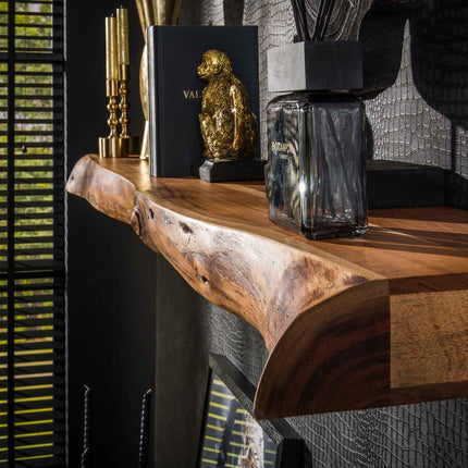 Wall Shelf 150 tree / Solid Natural Acacia