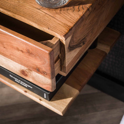 Nightstand 1L shelve / Solid Natural Acacia
