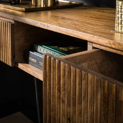 Vanity Table 2L wave  Solid Mango (Sand Color)