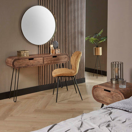 Vanity Table 2L barrel  Solid Mango (Sand Color)