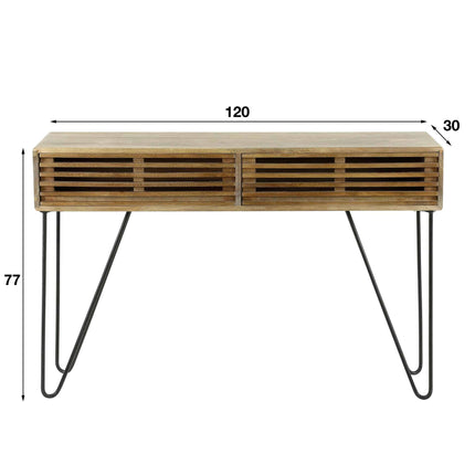 Vanity Table 2L tweak  Solid Mango (Sand Color)