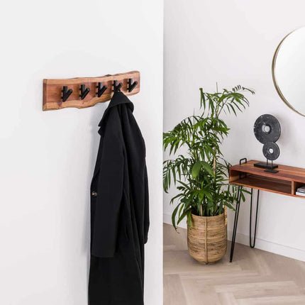Coat Rack Short Wood 5 haken