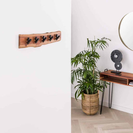 Coat Rack Short Wood 5 haken