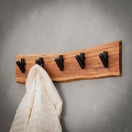 Coat Rack Short Wood 5 haken