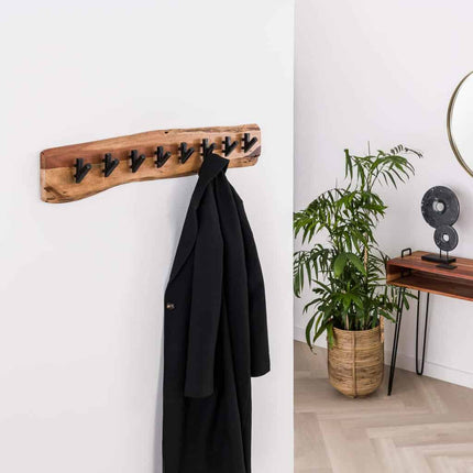 Coat Rack Long Wood 8 haken