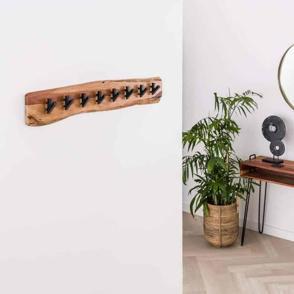 Coat Rack Long Wood 8 haken