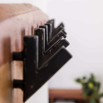 Coat Rack Long Wood 8 haken