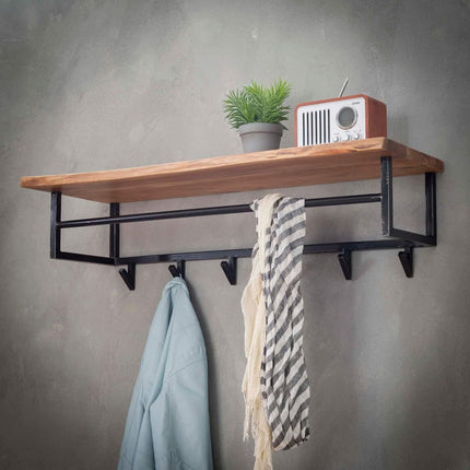 Coat Rack Wooden hooks (6 haken)