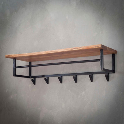 Coat Rack Wooden hooks (6 haken)