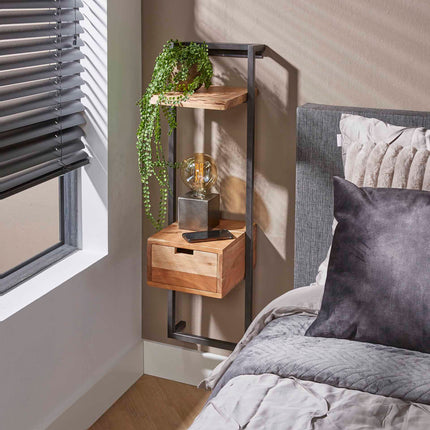 Nightstand air solid XS  Solid Natural Acacia