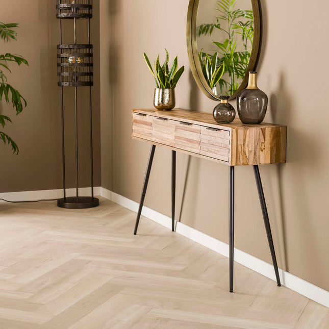 High Table 4L Teca strip  Weathered Teak