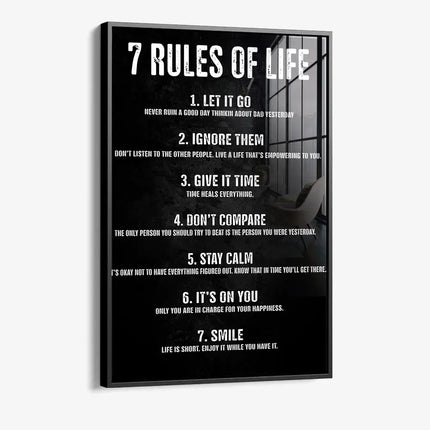 7 Rules of Life – Glass