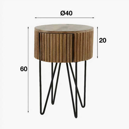 Nightstand 1L Vera rond