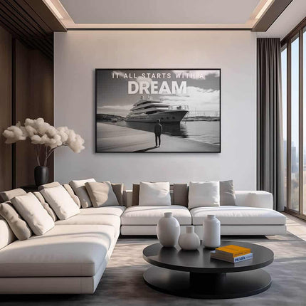 "Yacht Dream B&W (HZ)"