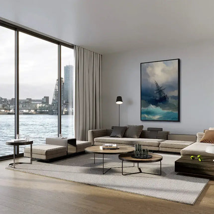 "Ship in the Stormy Sea"