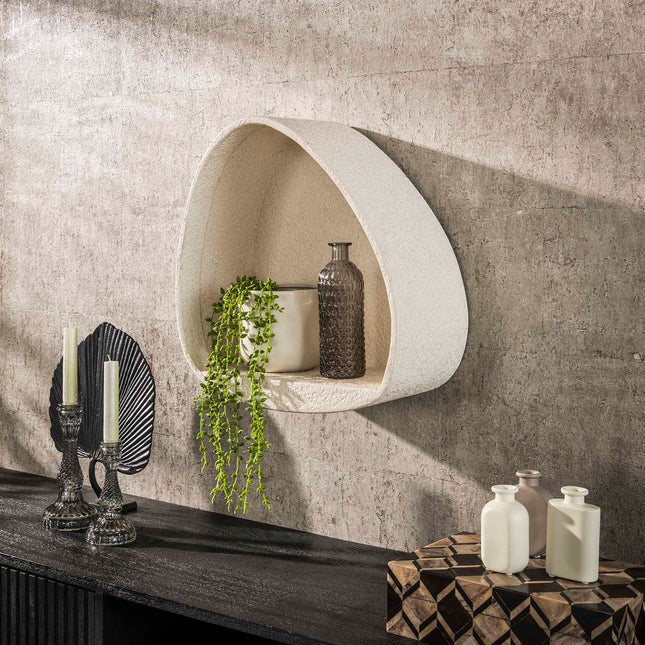 Wall Cabinet stone driehoek / Marble Composite