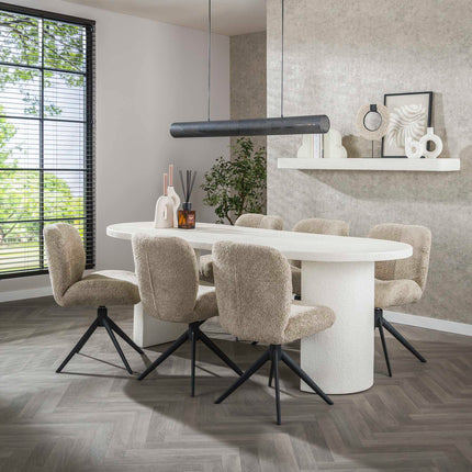 Dining Table arch stone 215x90cm / Marble Composite