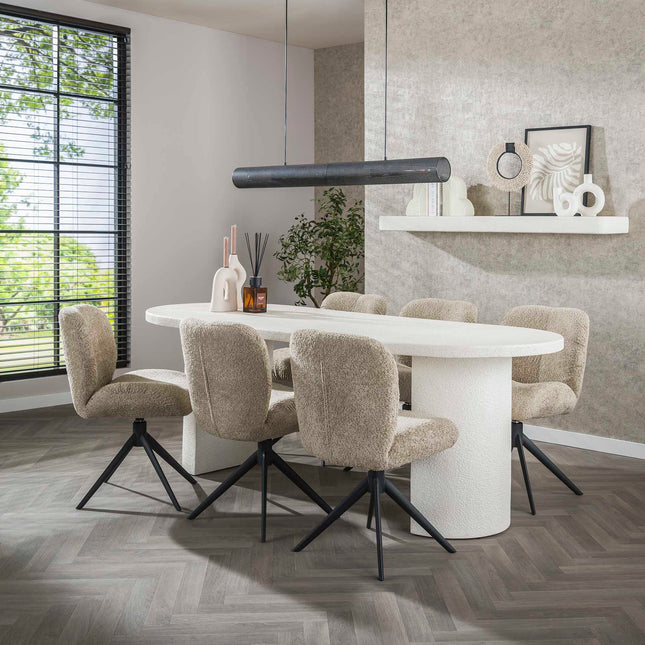 Dining Table arch stone 215x90cm / Marble Composite