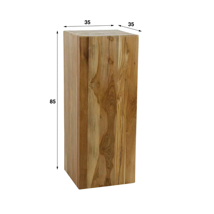 Flower Column Bole 85 cm / Solid Recycled Teak