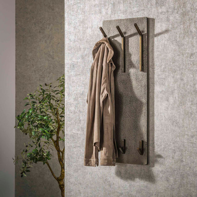 Coat Rack Ferro 2x3 hooks high / Antique Bronze