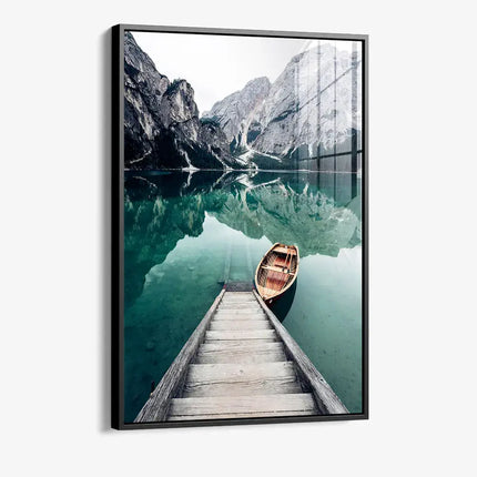 Boat At The Lake – Glass