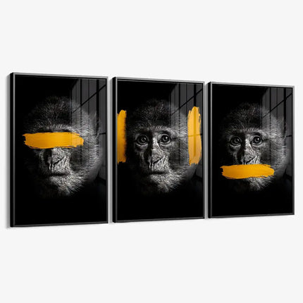 Bundle: "3 Wise Monkeys" (3x) – Glass