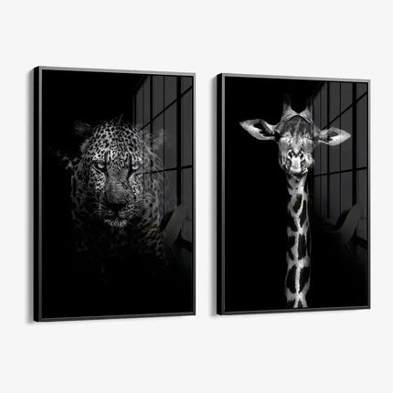 Bundle: "Black Animals" (2x) – Glass